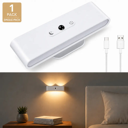 Rechargeable Wall Light Wireless Lights with Remote & Touch Control 360° Adjustable 3 Color Temps for Modern Home Decor