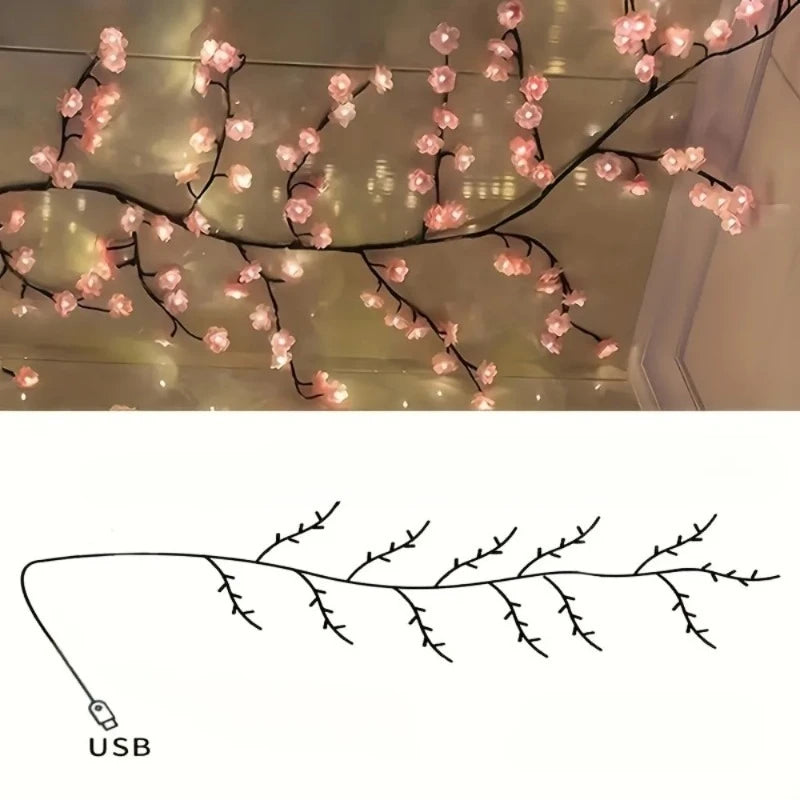 LED Cherry Blossom Branch Lights – Flexible Decorative Lighting