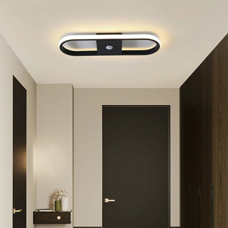 Motion Sensor LED Ceiling Light | PIR Auto On/Off | 9W 14W 16W | Indoor Flush Mount Lamp for Bedroom, Hallway, Corridor & Entryway