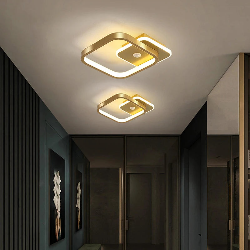 Motion Sensor LED Ceiling Light | PIR Auto On/Off | 9W 14W 16W | Indoor Flush Mount Lamp for Bedroom, Hallway, Corridor & Entryway