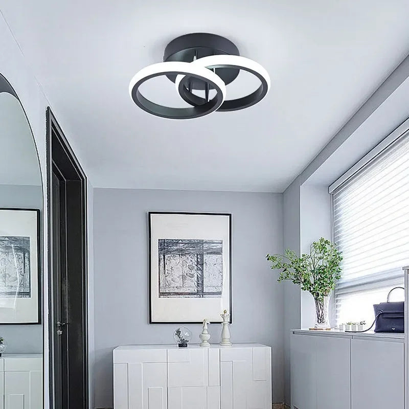 Modern Nordic LED Ceiling Light – Flush Mount Surface Panel | Slim Design for Bedroom, Living Room, Hallway, Corridor & Balcony
