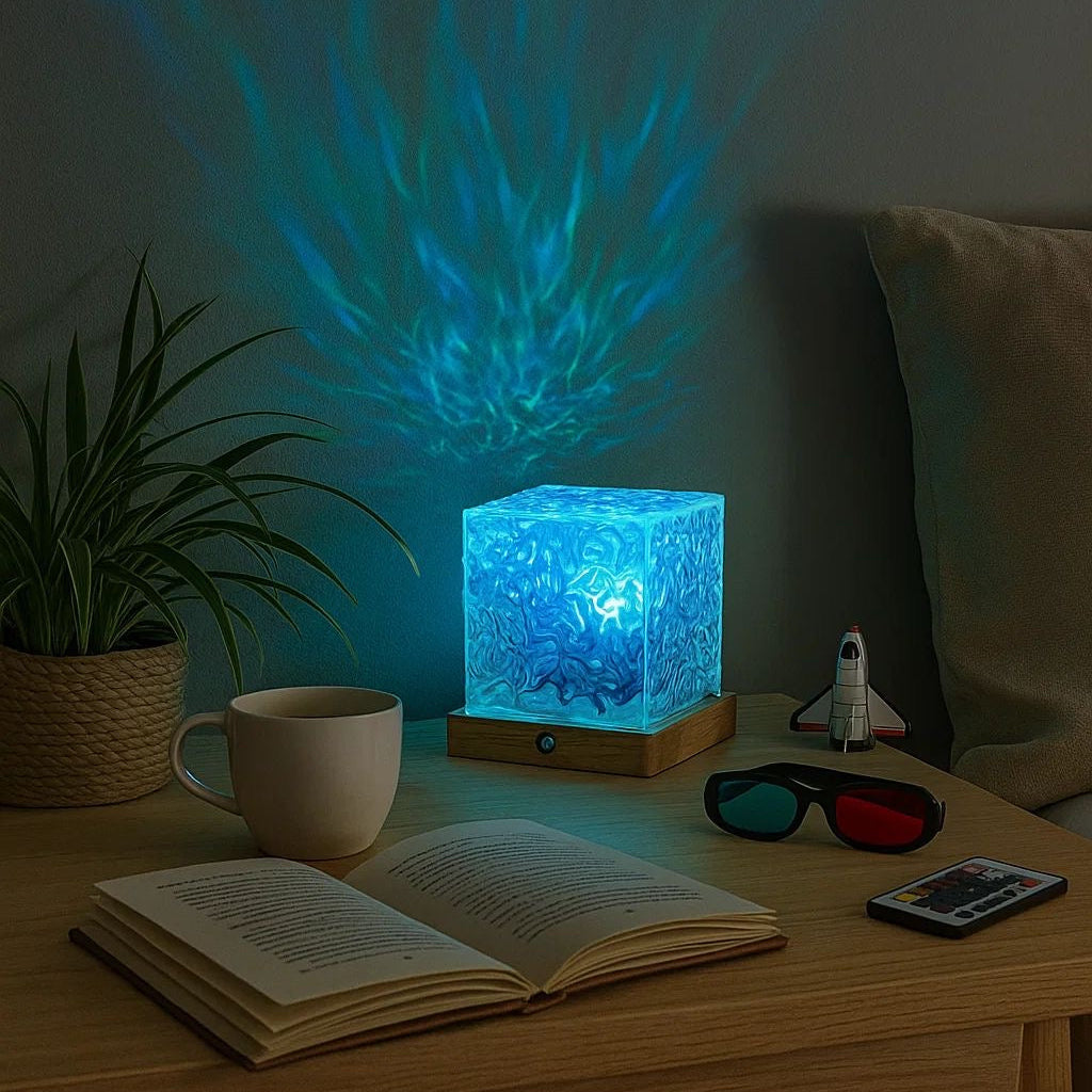 Premium Ocean Wave Projector Lamp – Aurora Ambient Glow
