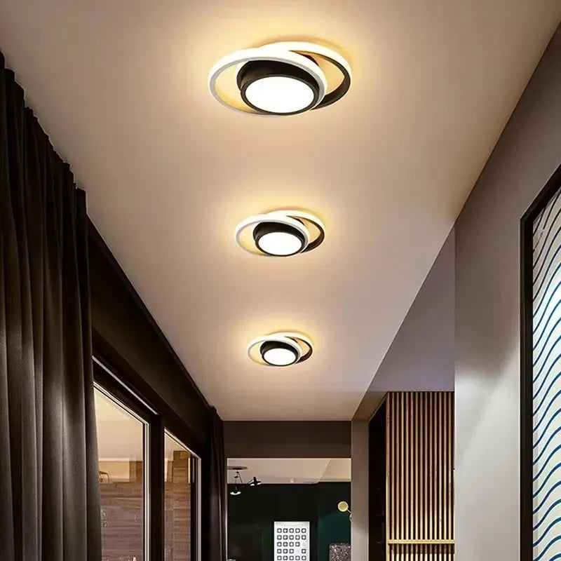 Modern Nordic LED Ceiling Light – Flush Mount Surface Panel | Slim Design for Bedroom, Living Room, Hallway, Corridor & Balcony