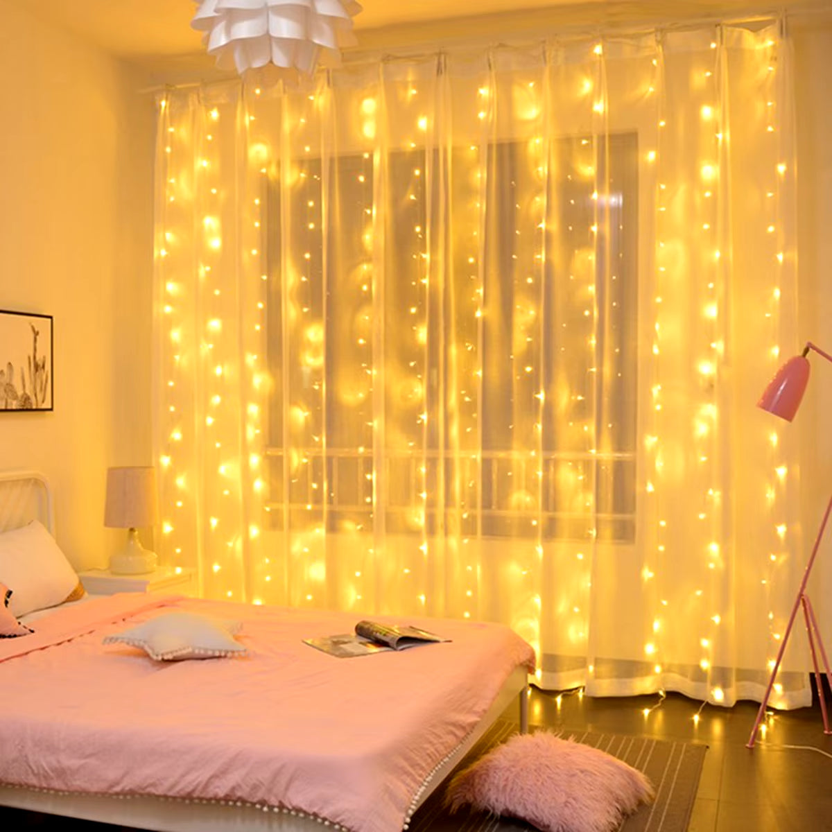 USB Festoon Fairy String Lights – Warm Garland Curtain Light for Home Decor