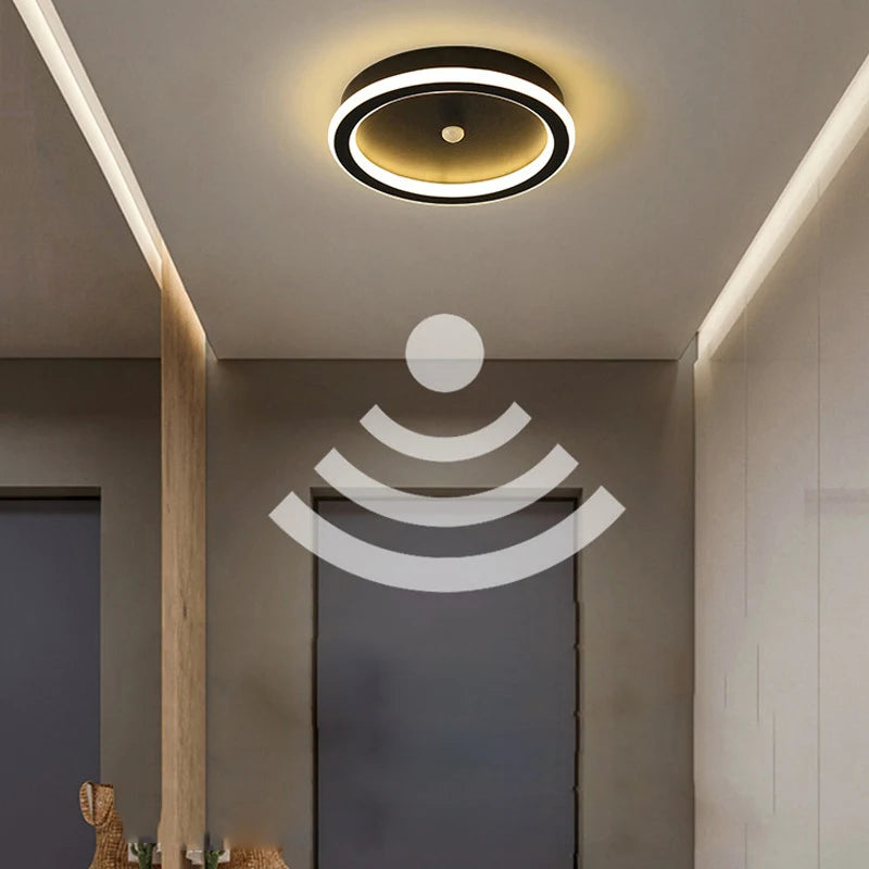 Motion Sensor LED Ceiling Light | PIR Auto On/Off | 9W 14W 16W | Indoor Flush Mount Lamp for Bedroom, Hallway, Corridor & Entryway