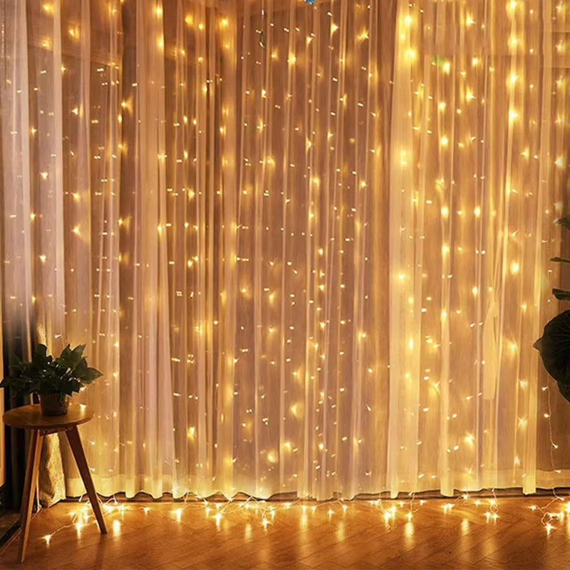USB Festoon Fairy String Lights – Warm Garland Curtain Light for Home Decor