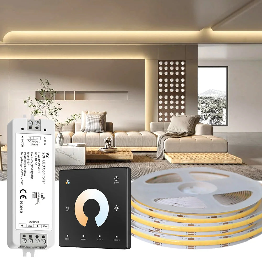 Premium COB LED Strip Light – High Density Dual White
