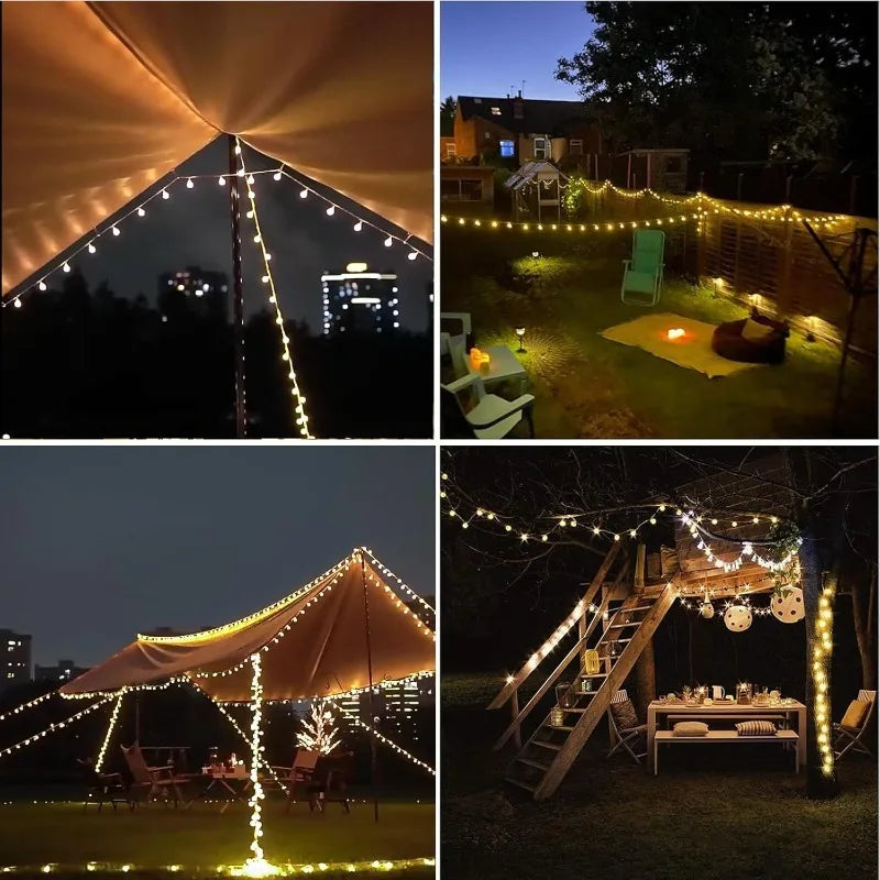 Waterproof Globe String Lights – USB & Battery Powered