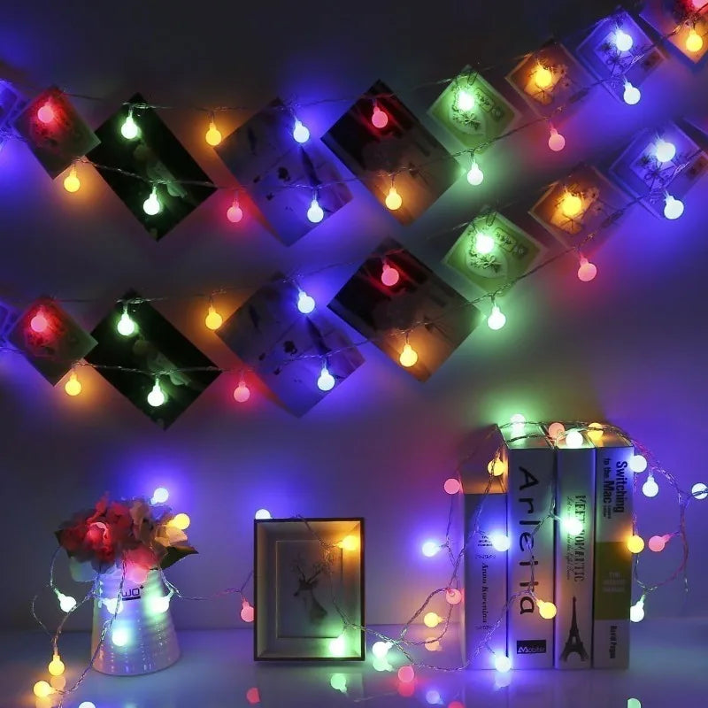 Waterproof Globe String Lights – USB & Battery Powered
