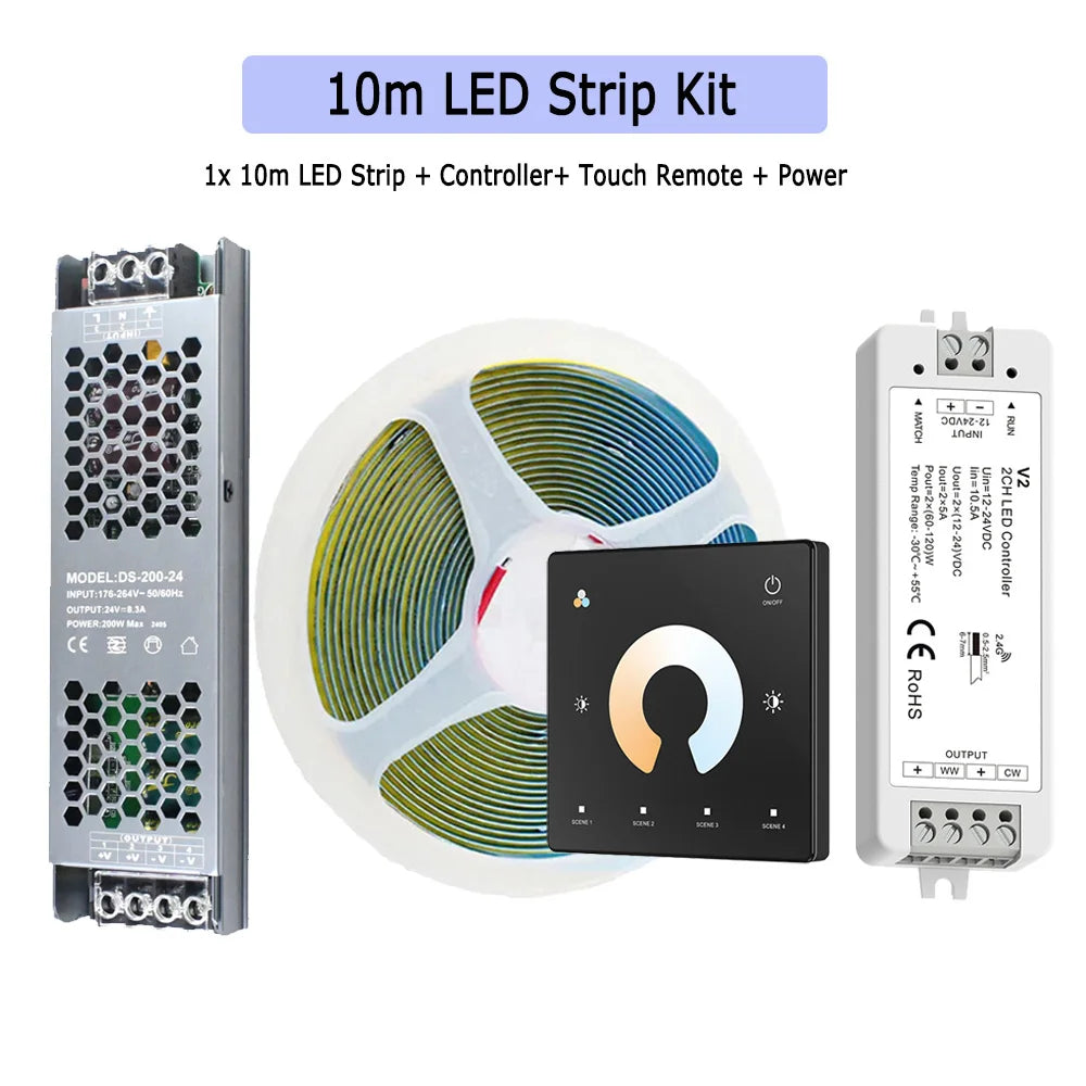 Premium COB LED Strip Light – High Density Dual White