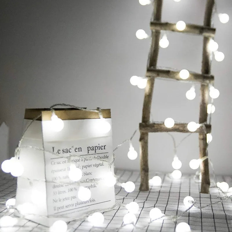 Waterproof Globe String Lights – USB & Battery Powered