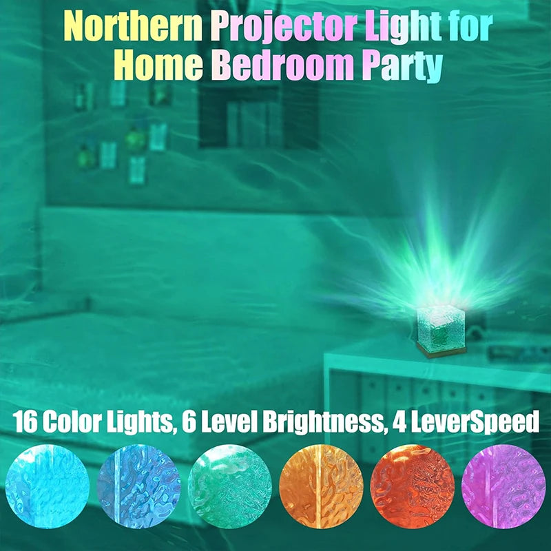 Premium Ocean Wave Projector Lamp – Aurora Ambient Glow