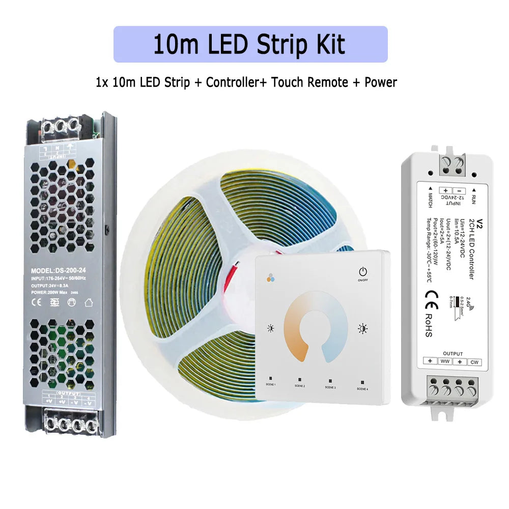 Premium COB LED Strip Light – High Density Dual White