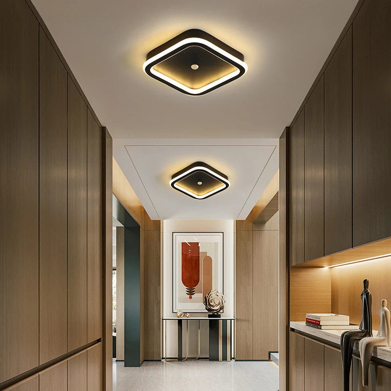 Motion Sensor LED Ceiling Light | PIR Auto On/Off | 9W 14W 16W | Indoor Flush Mount Lamp for Bedroom, Hallway, Corridor & Entryway