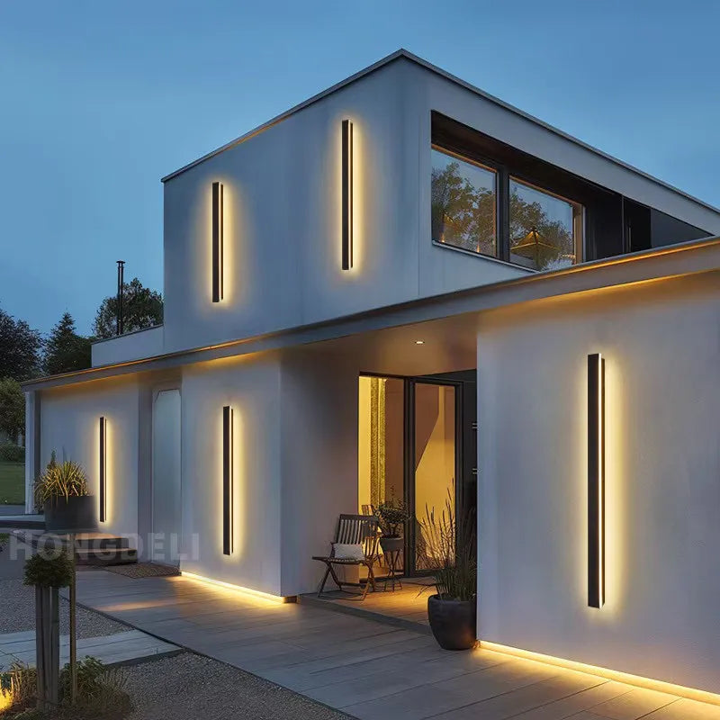 Modern Waterproof LED Outdoor Wall Light – IP65 Aluminum