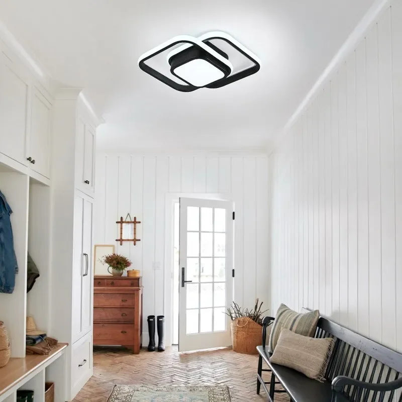 Modern Nordic LED Ceiling Light – Flush Mount Surface Panel | Slim Design for Bedroom, Living Room, Hallway, Corridor & Balcony